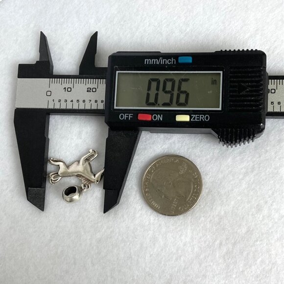 Sterling Silver 925 IBB THAI Running Horse Slide Dangle Charm Equestrian Charm - Picture 14 of 16